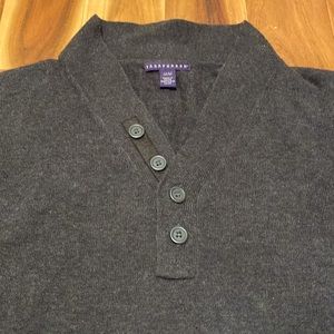 Men’s Medium Cotton Charcoal Grey Sweater-Soft & Cozy- Mint Condition